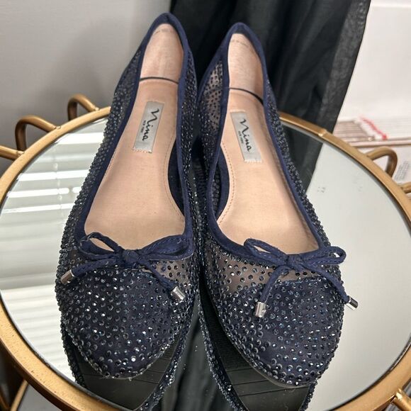Nina Wynn’s Crystal Ballet Flats - Picture 3 of 7